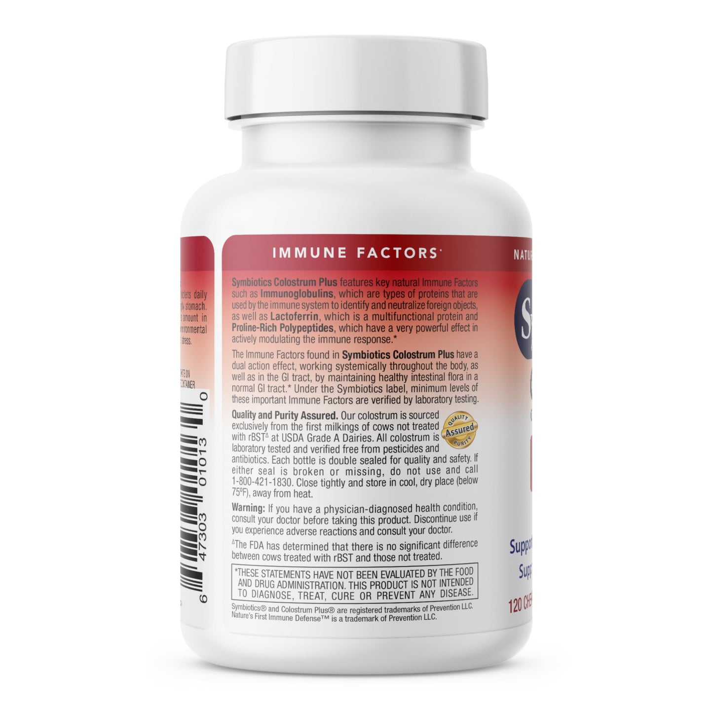 Symbiotics Colostrum Plus Chewables 120 Count