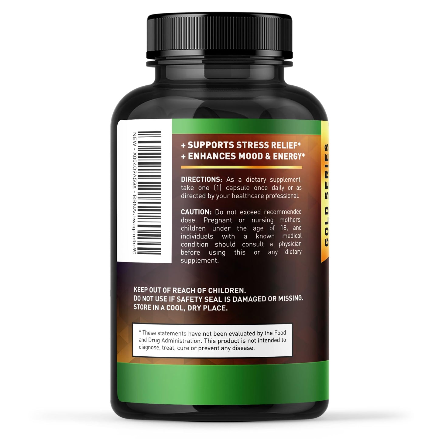 Built by Nature Ashwagandha Supplement for Men & Women 90 Capsules