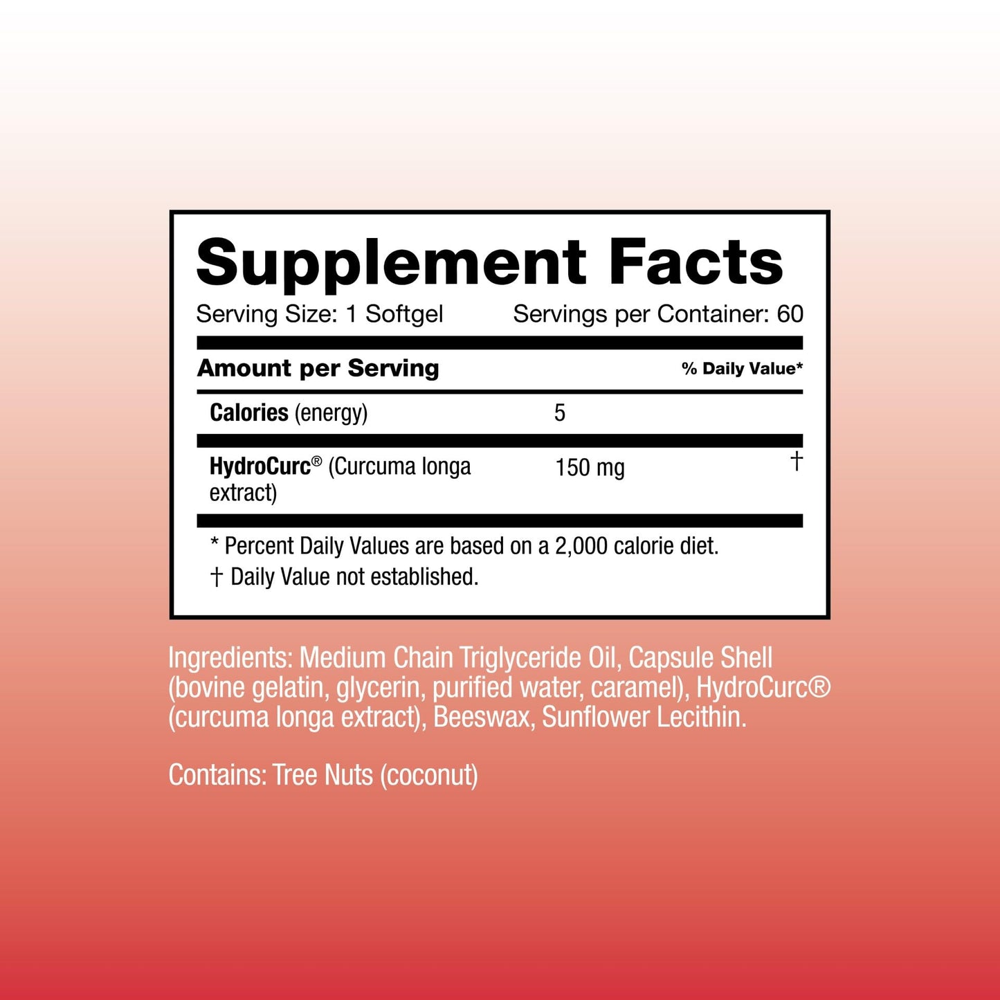 Omax3 HydroCurc Turmeric Curcumin Softgels 60