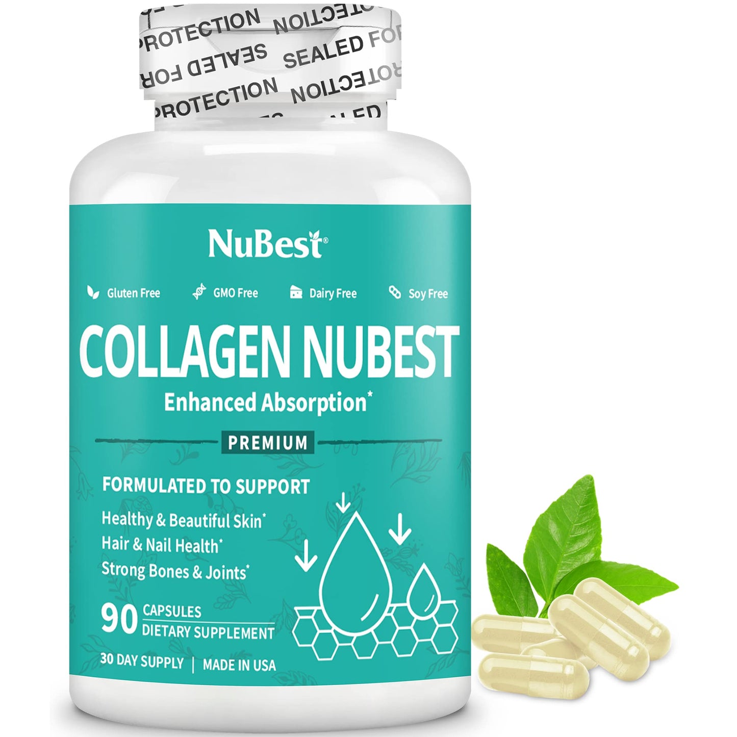 NuBest Collagen Super Collagen Peptides Capsule, 90 Capsules
