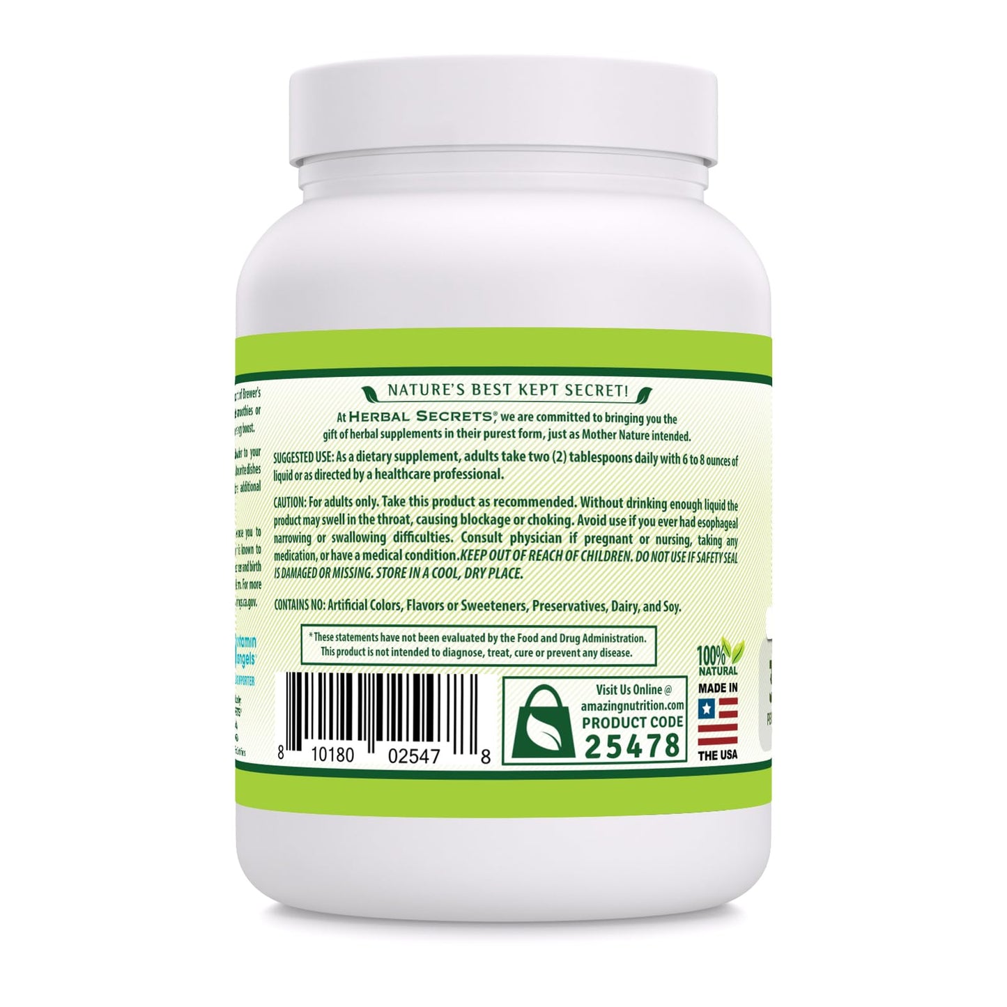 Herbal Secrets Brewer's Yeast Powder 16 oz