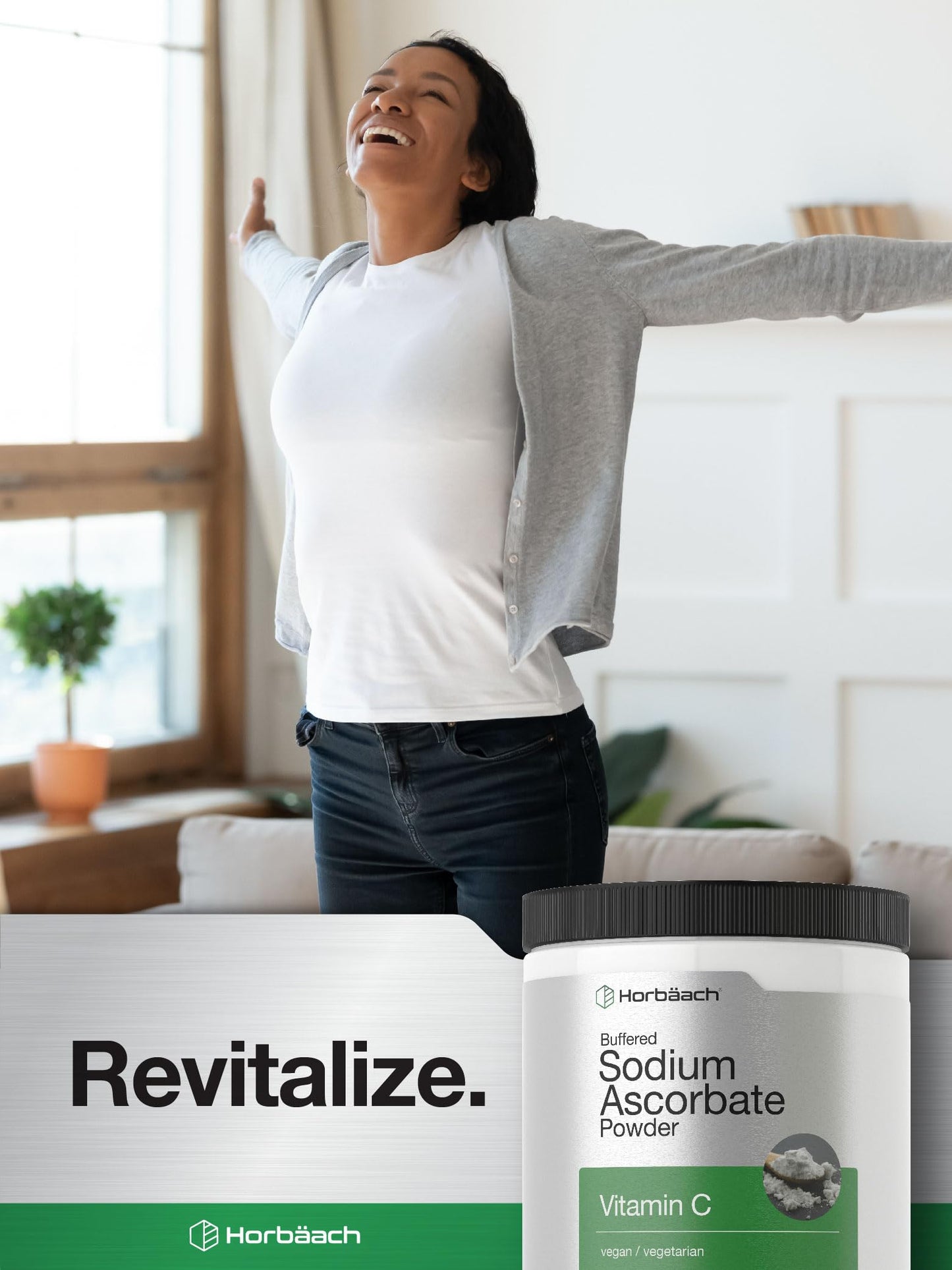 Horbäach Sodium Ascorbate Powder 16 oz