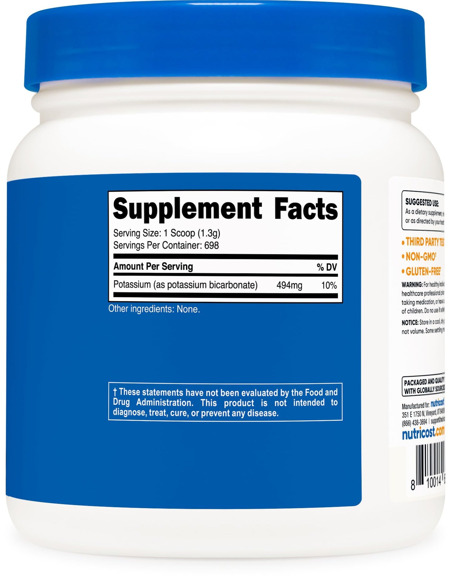 Nutricost Potassium Bicarbonate Powder 32.4