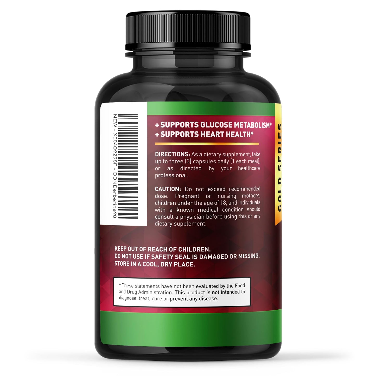Built by Nature Berberine HCl 500mg Capsule, 90 Capsules