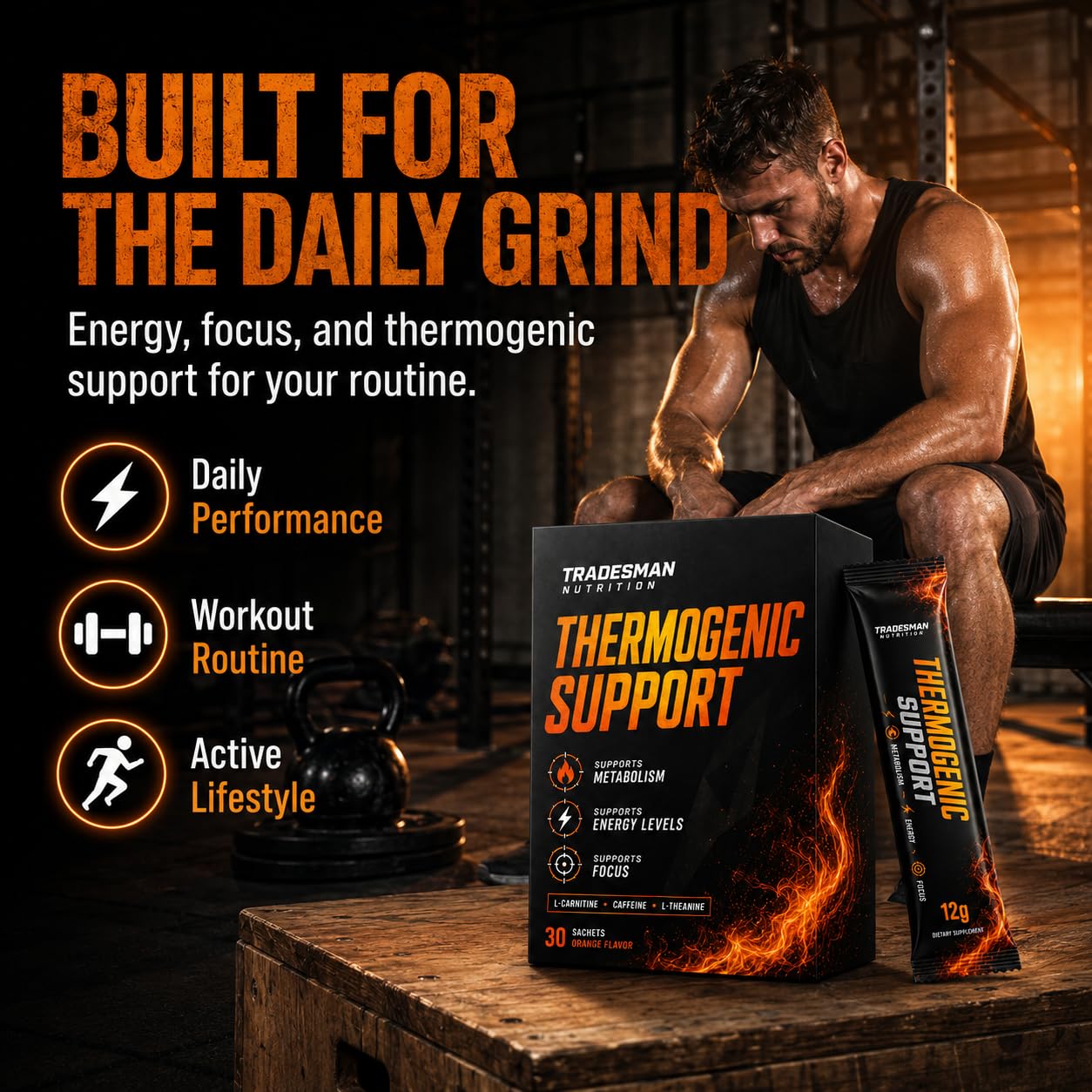 TRADESMAN NUTRITION Shred, Metabolism Support Formula for Energy & Focus Powder 1
