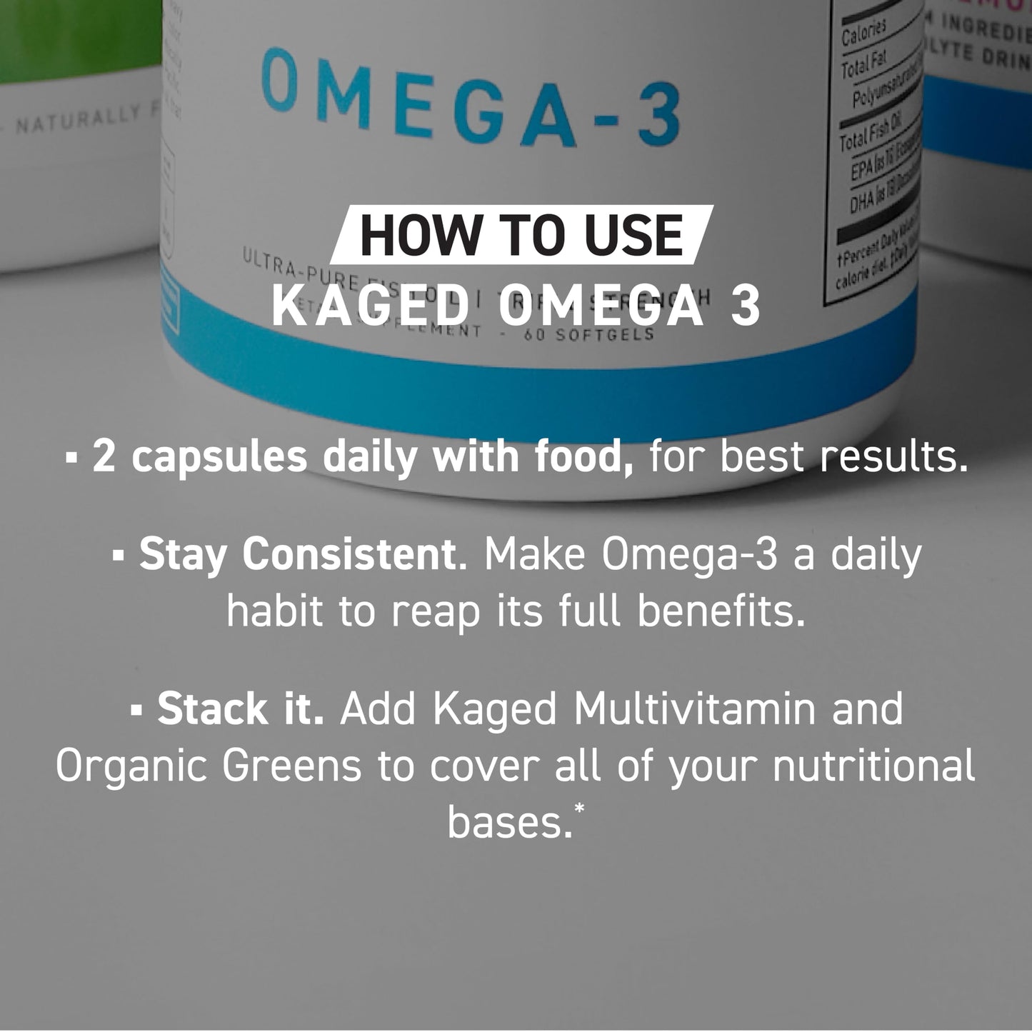 Kaged Omega 3 Softgels, 60 Count