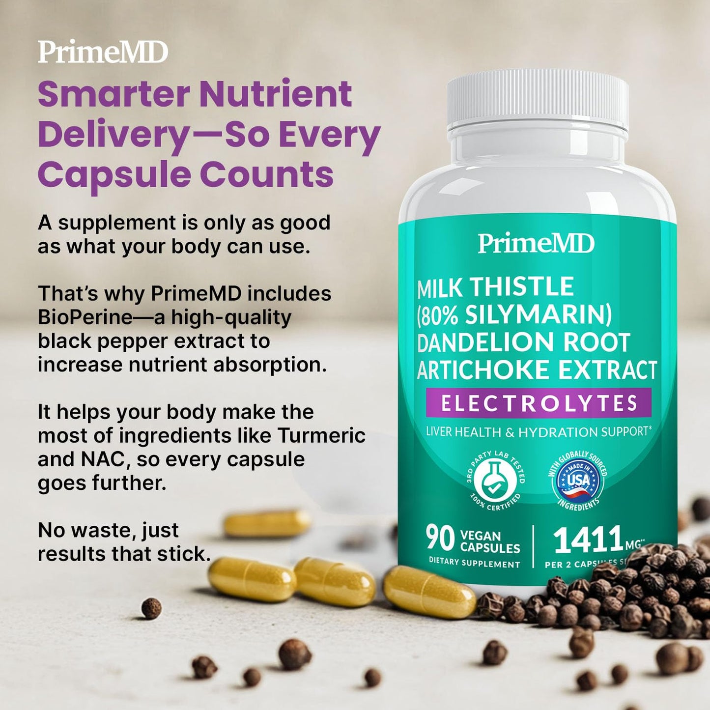 PrimeMD Liver Support Capsules 90 Count
