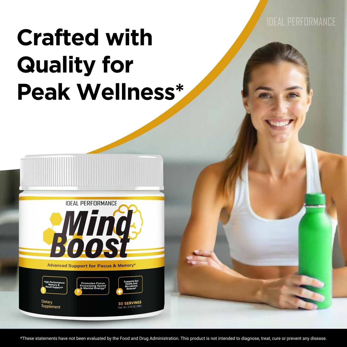 IDEAL PERFORMANCE Mind Boost Powder, 6 oz
