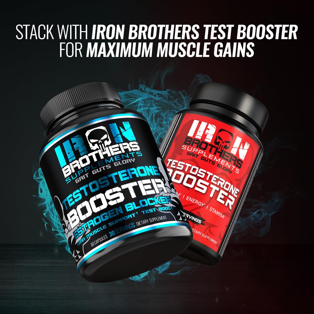 Iron Brothers Supplements Men’s Testosterone Support Capsules 60 Count