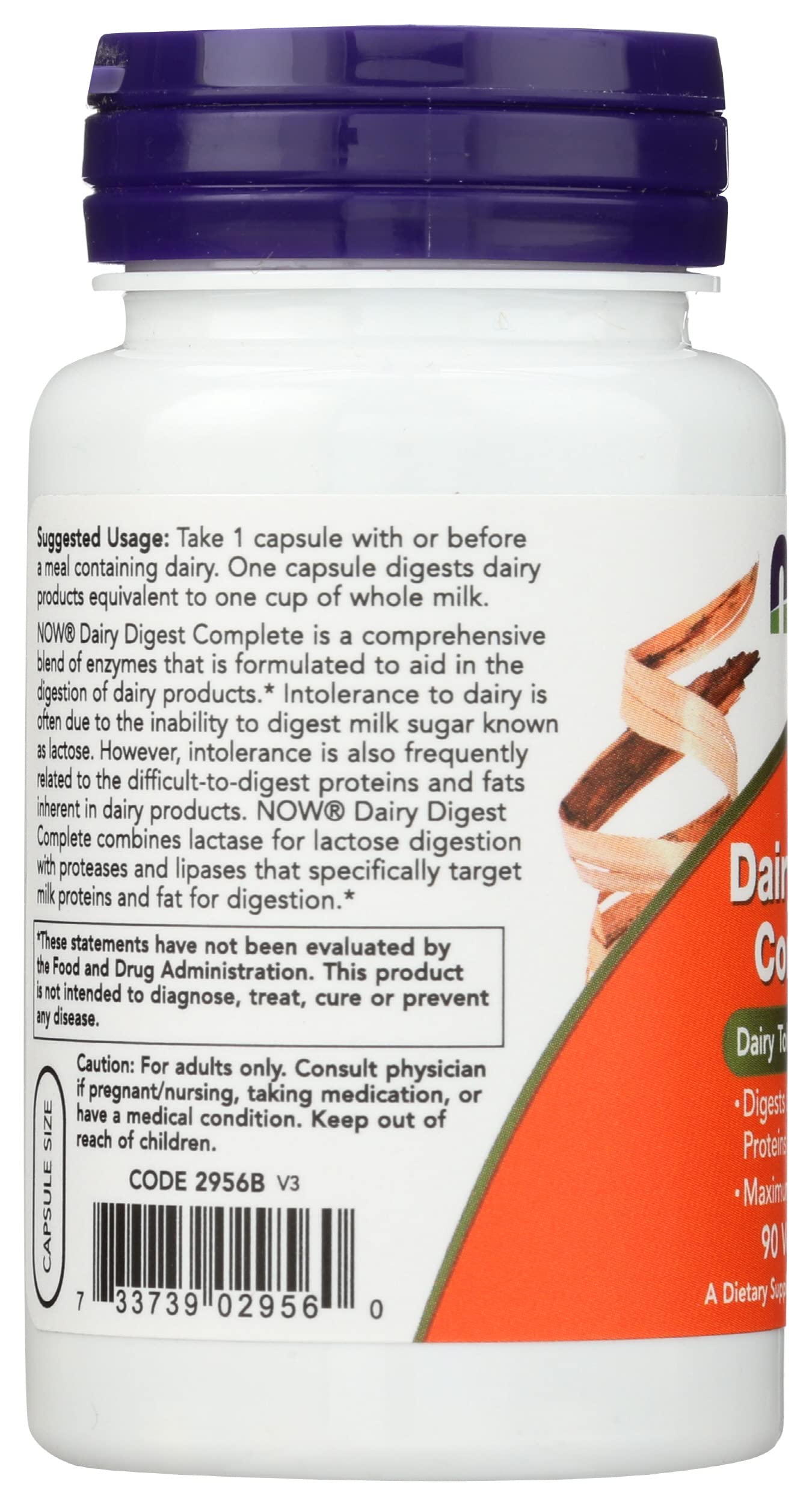 NOW Foods Dairy Digest Complete, 90 Capsules