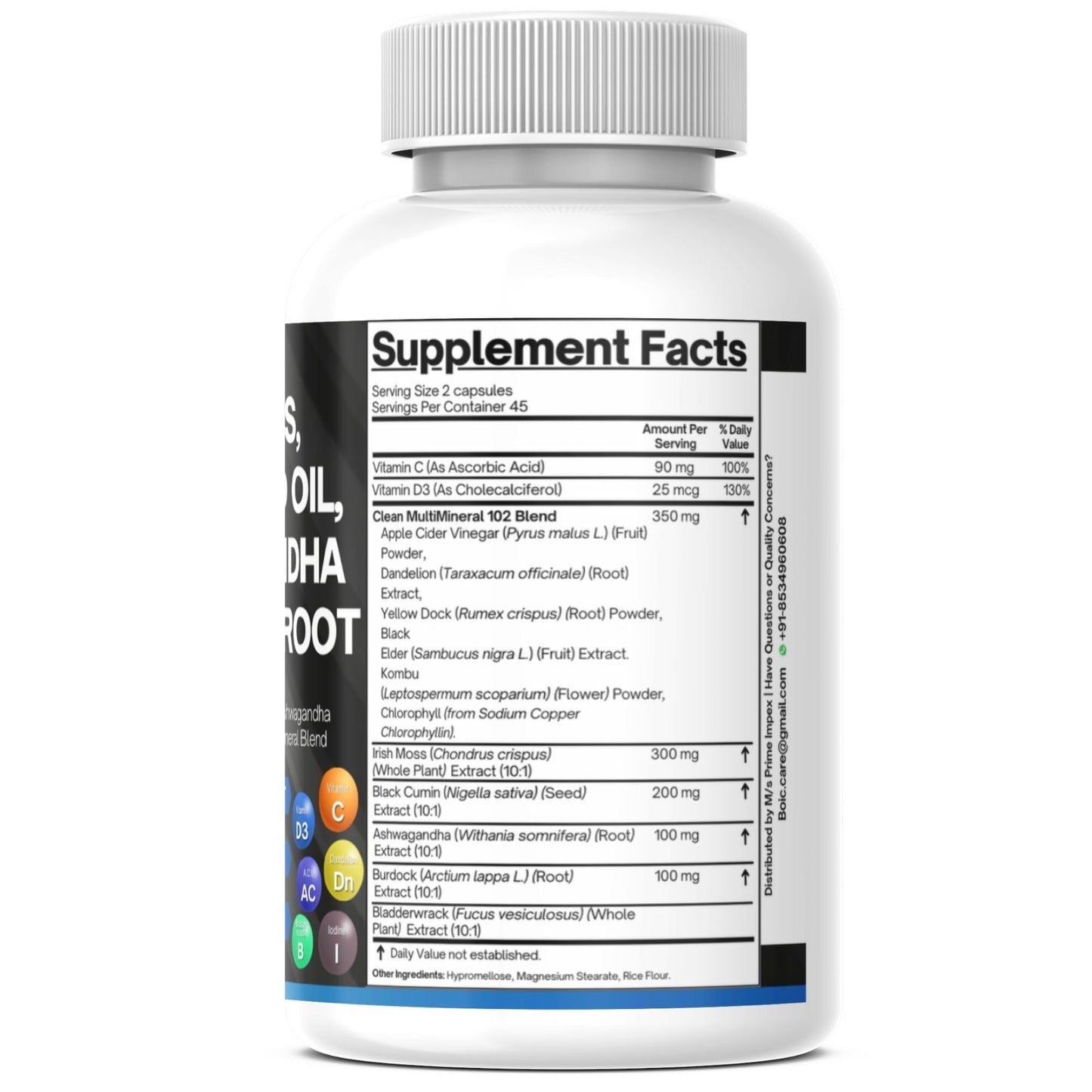 BOIC Sea Moss Capsules, 90 Count