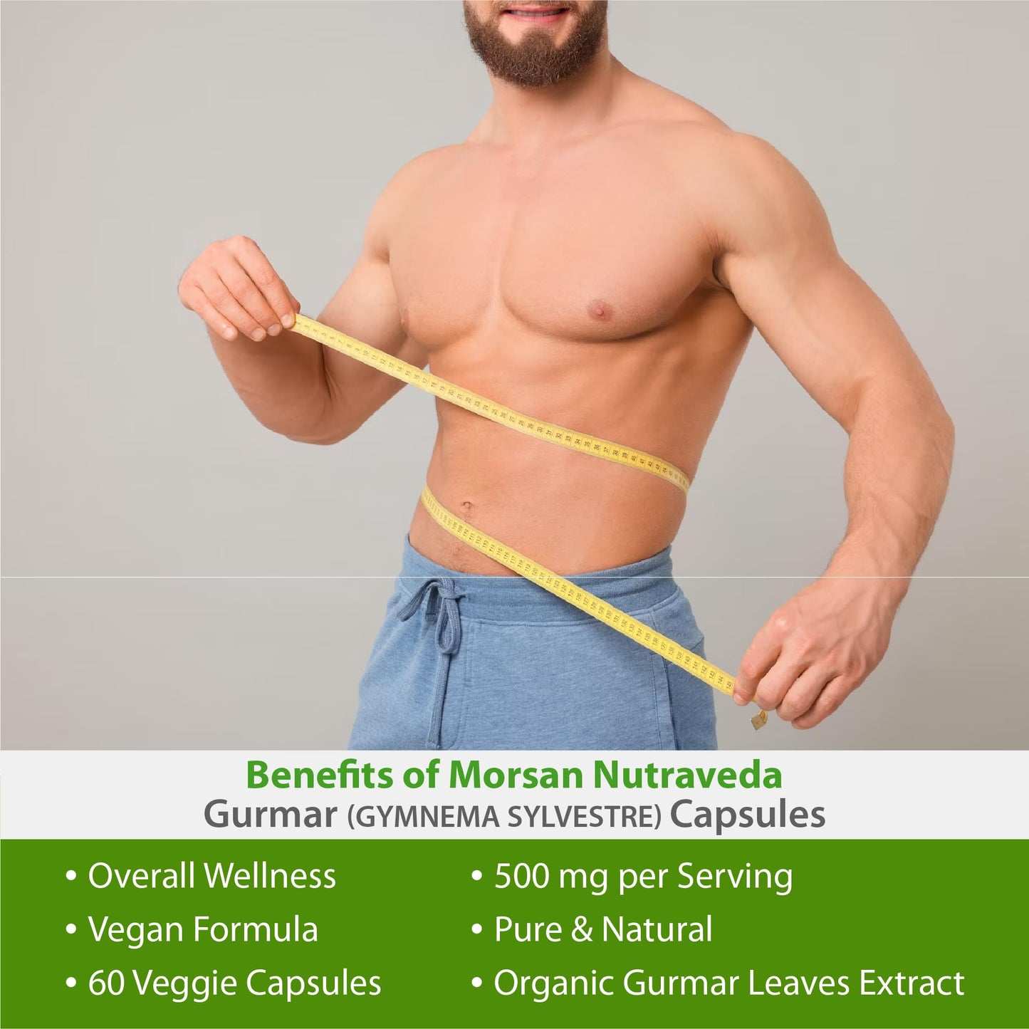 Generic Morsan Nutraveda’s Gurmar (Gymnema Sylvestre, Gudmar) Capsule 120 Capsules