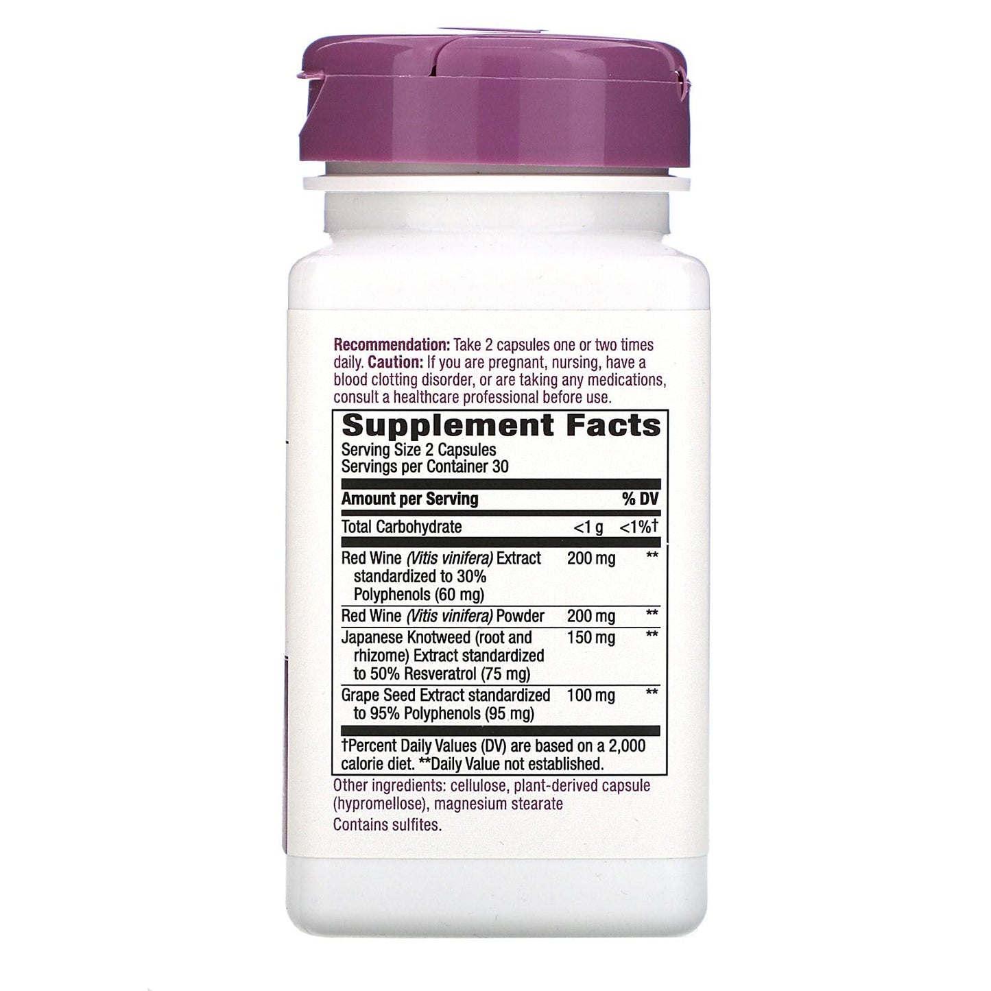Nature's Way Resveratrol Capsule, 180 Capsules