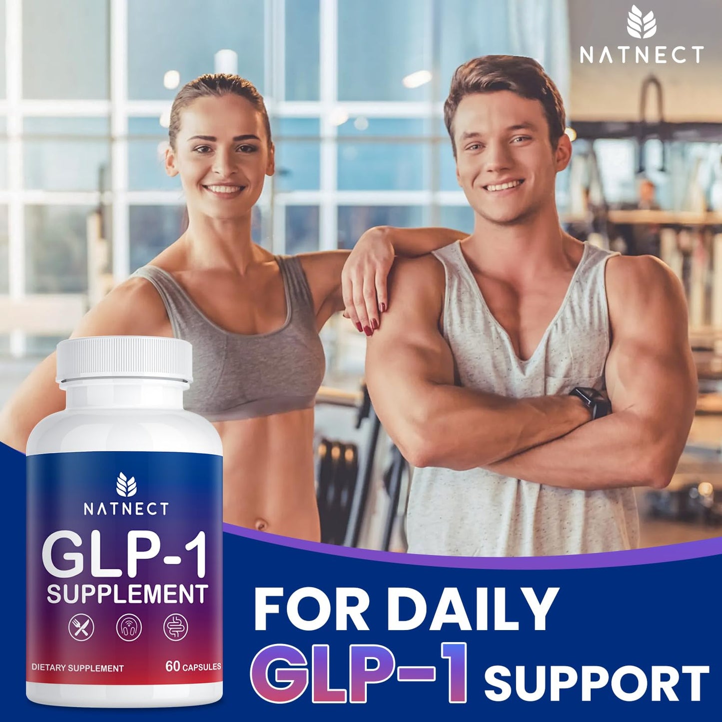 Natnect GLP-1 Supplement Support Capsules, 60 Capsules