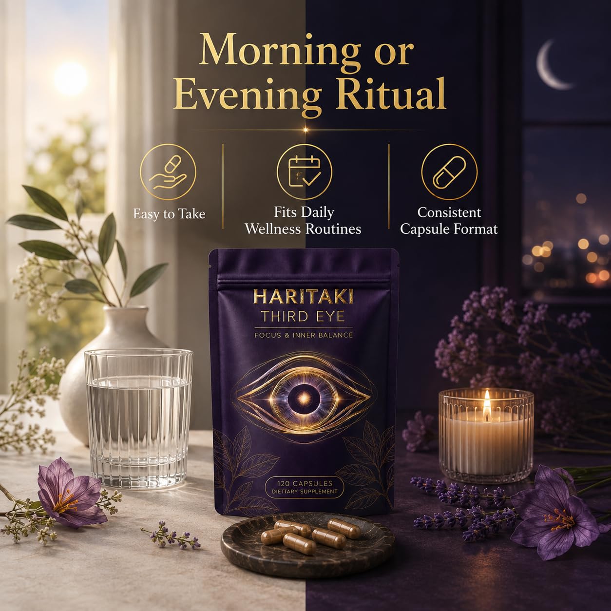 Dvloge Haritaki Third Eye Capsules 120 Capsules