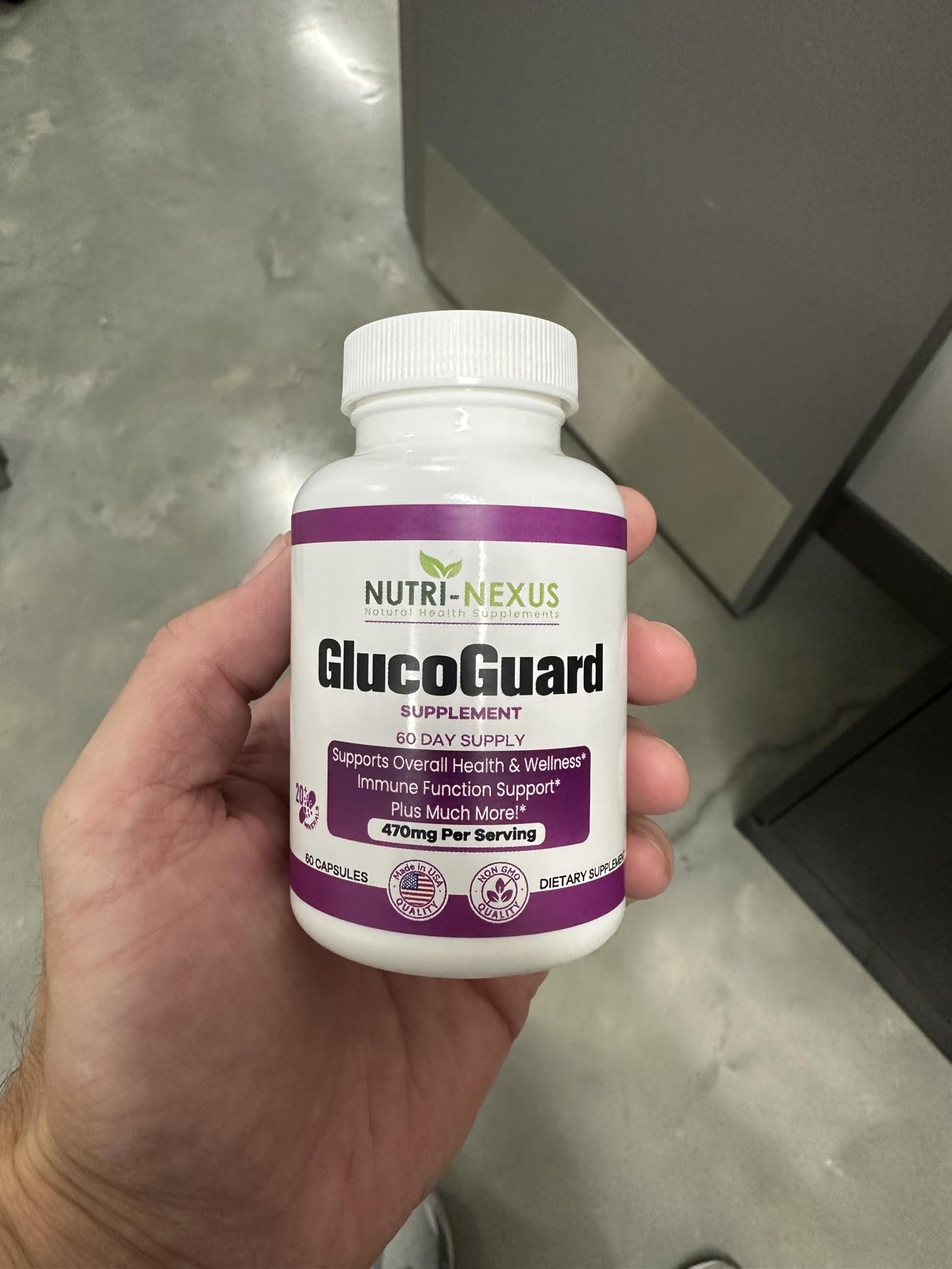 NUTRI-NEXUS GlucoGuard Immune Support & Wellness Supplement, 60 Capsules