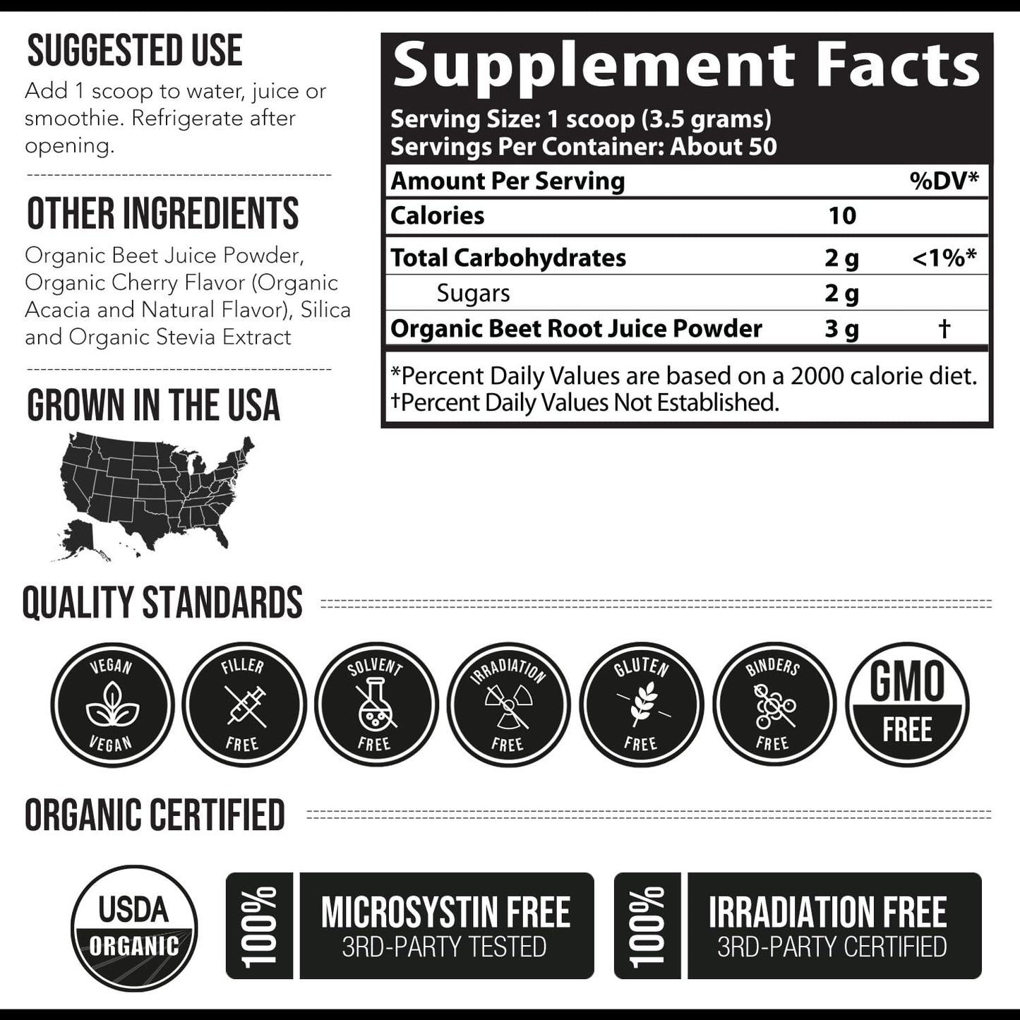 Triquetra Health BioBeet Beet Juice Powder Black Cherry Flavor, 6.2 Ounce