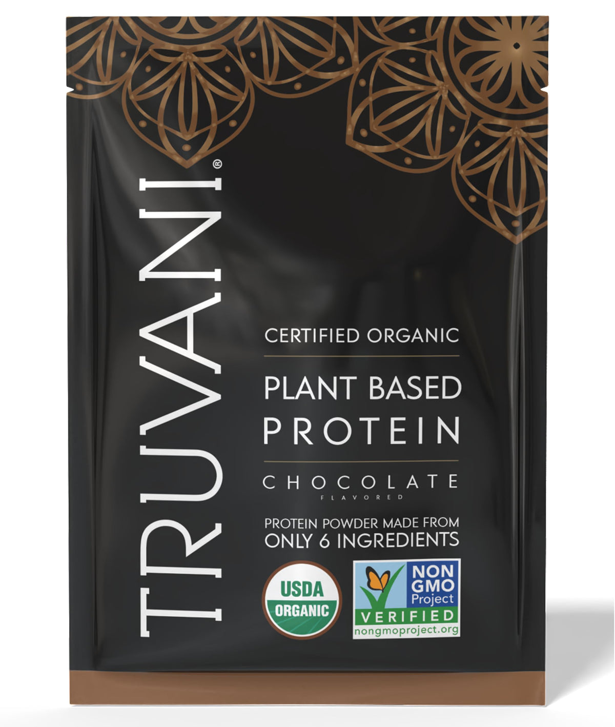 Truvani Organic Plant Based Protein Powder | Chocolate | 1 Serving