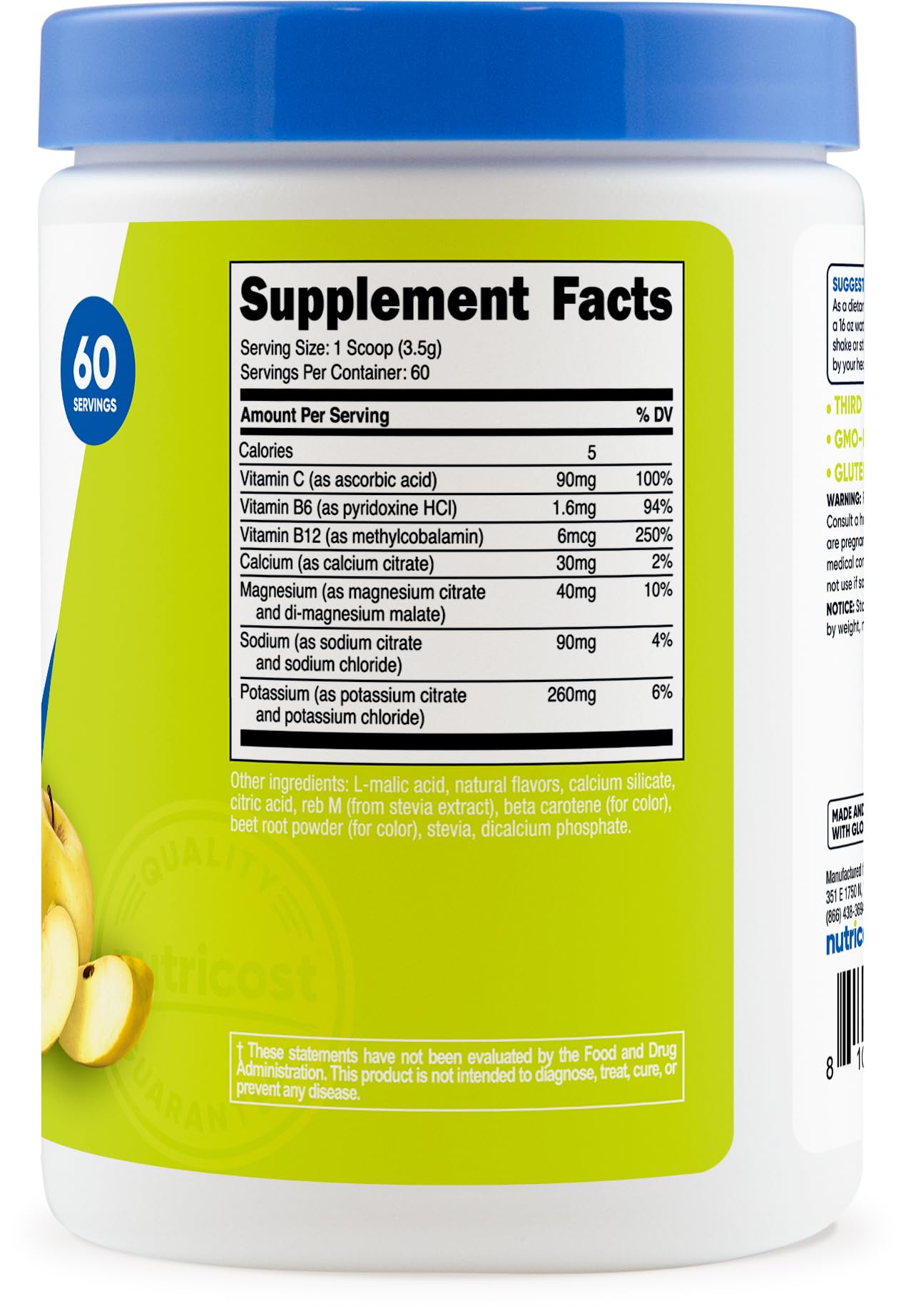 Nutricost Electrolytes Complex Powder Orchard Blast 7.3 Ounce