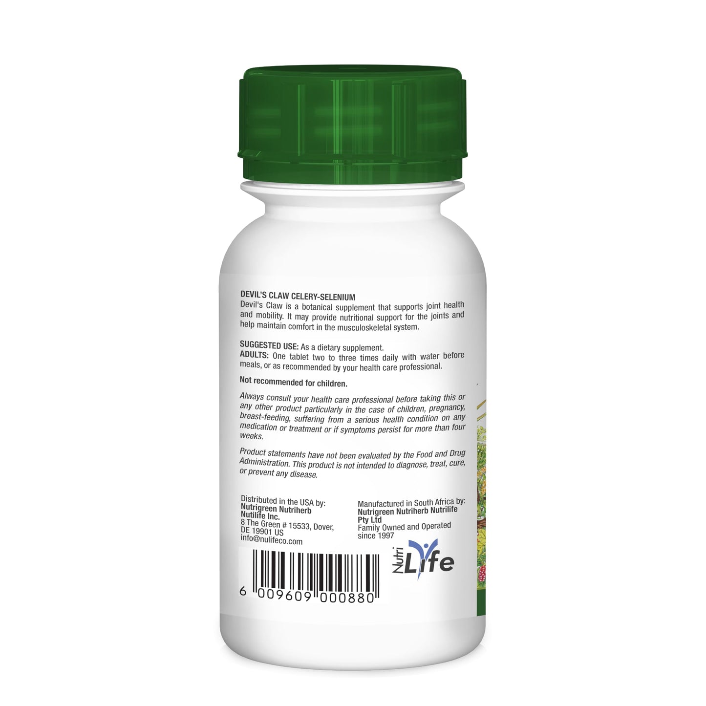 Nutriherb Devils Claw Celery and Selenium 60 Capsules