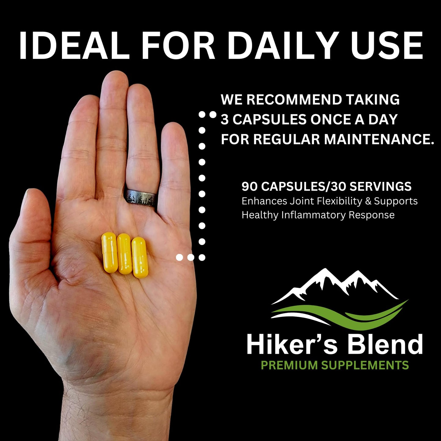 HIKER'S BLEND PREMIUM SUPPLEMENTS Advanced Joint Support Supplement Capsule 90 Count