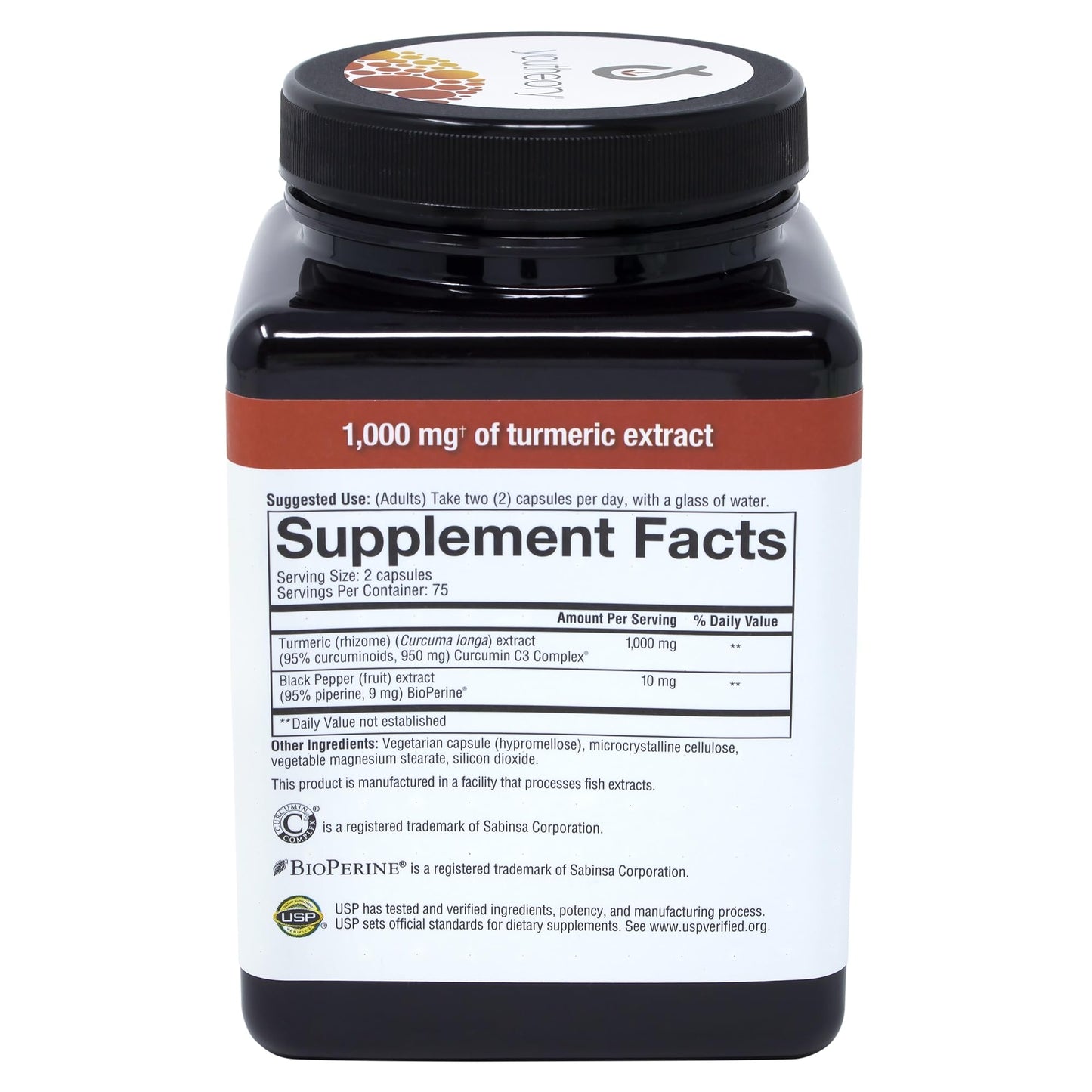Youtheory Turmeric Extra Strength Capsules 150 Count