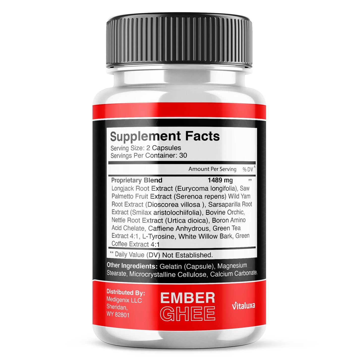 Vitaluxa Ember Ghee Capsules 60 Count