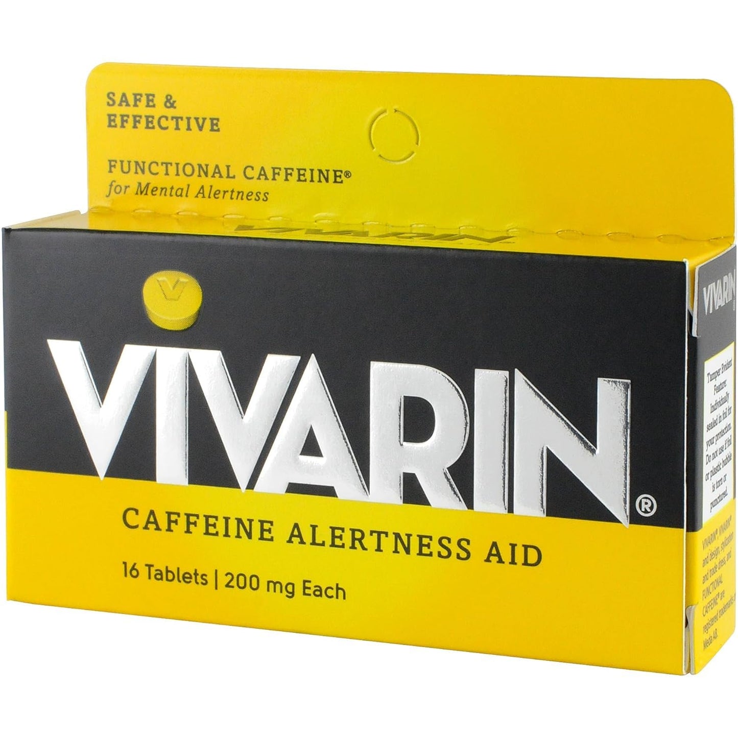 Vivarin Caffeine Tablets 200mg, 48 Tablets