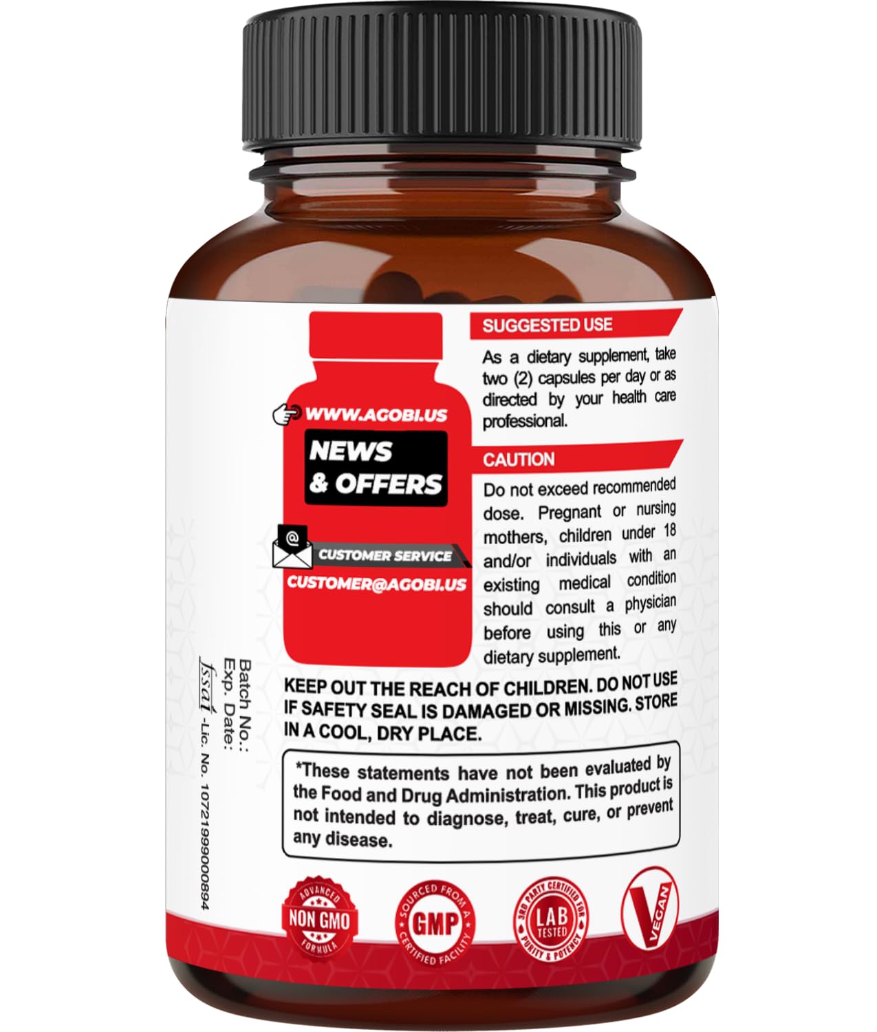 agobi 5in1 Beet Root Capsules, 90 Count