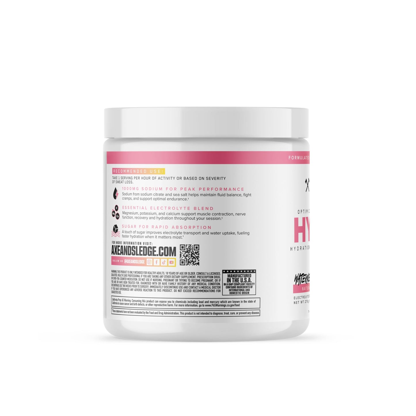 Axe & Sledge Endurance Hydrate Watermelon Lemonade Powder 9.52