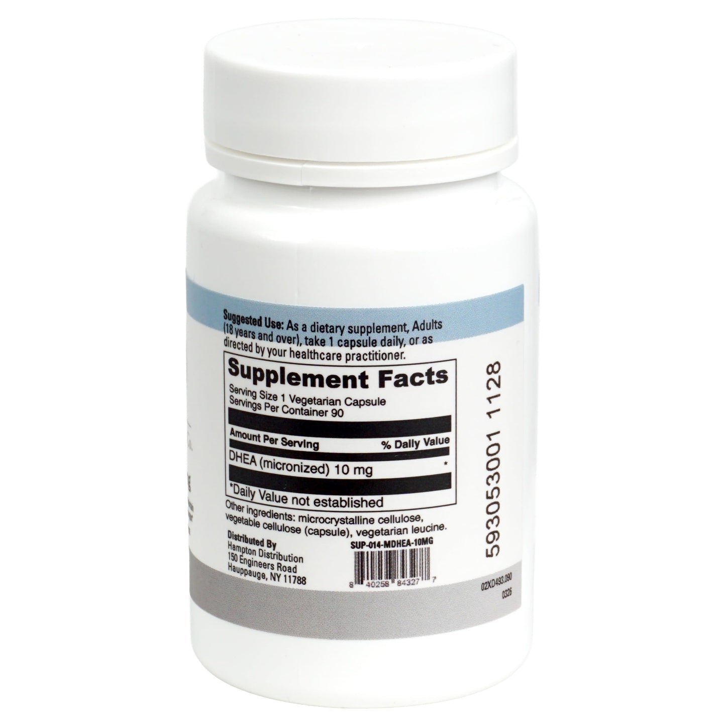 Hampton Distribution DHEA 10mg Capsule, 90 Count