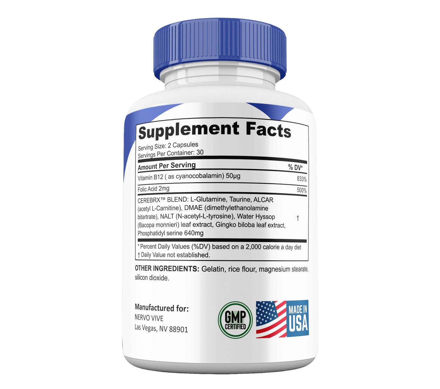 Shark Labs Nervo Vive Capsules, 60 Capsules