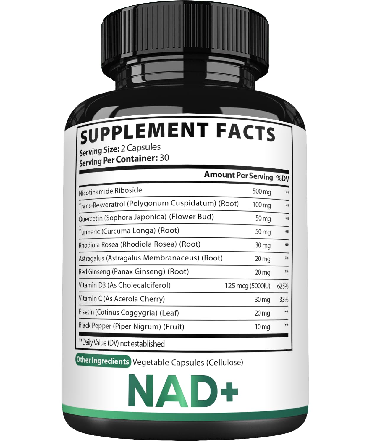 Satoomi NAD Supplement for Women Capsules 60 Count