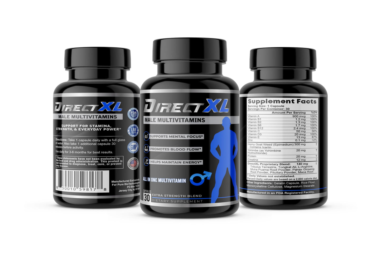 Directxl Multivitamins Capsule, 30 Count