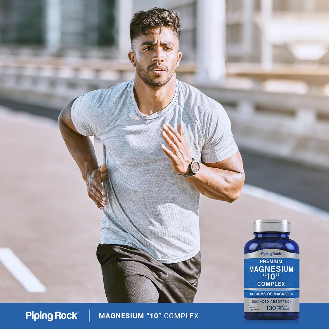 Piping Rock Magnesium 10 in One Complex Capsules 130 Count