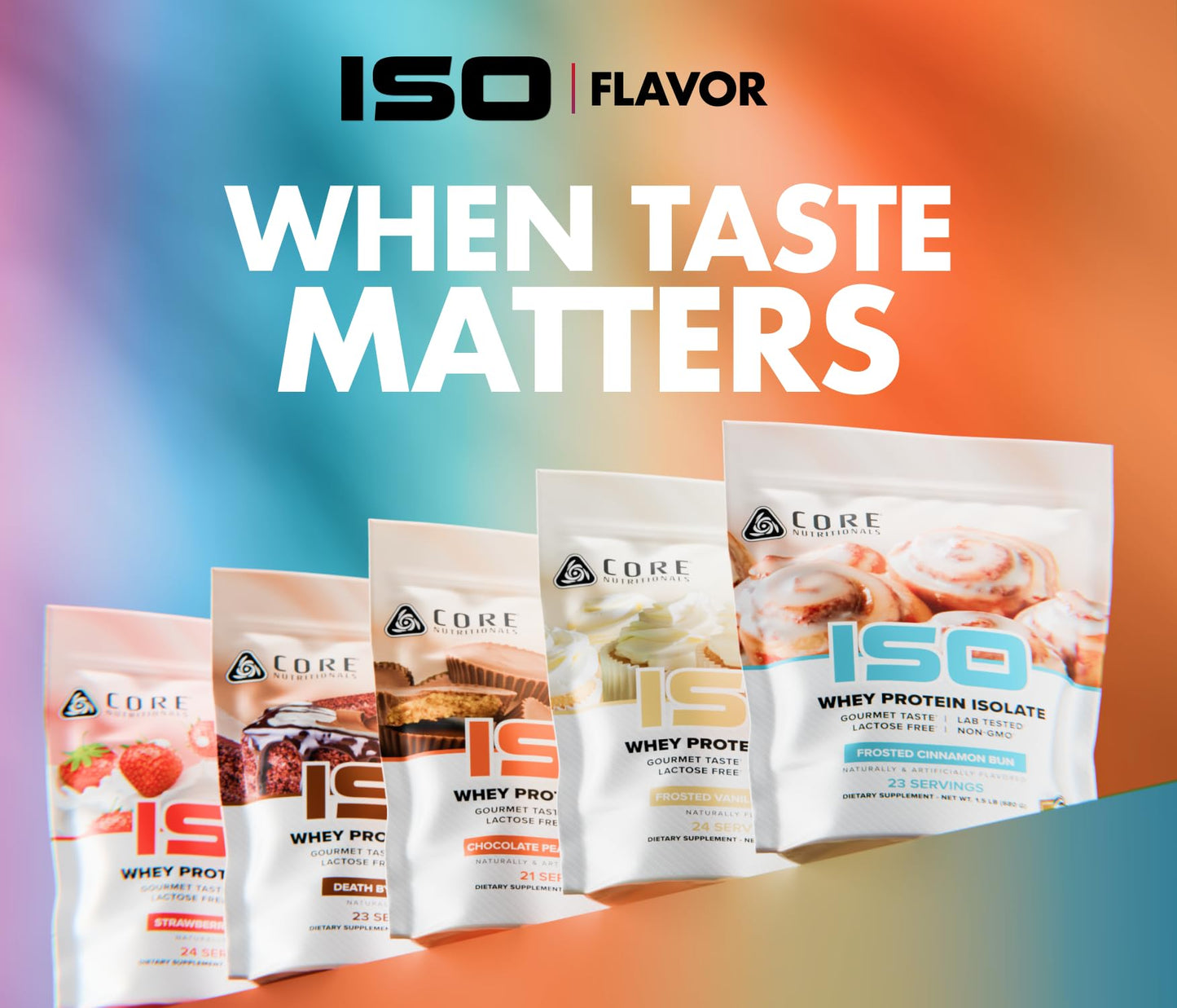 Core Nutritionals ISO Whey Protein Isolate Powder 24