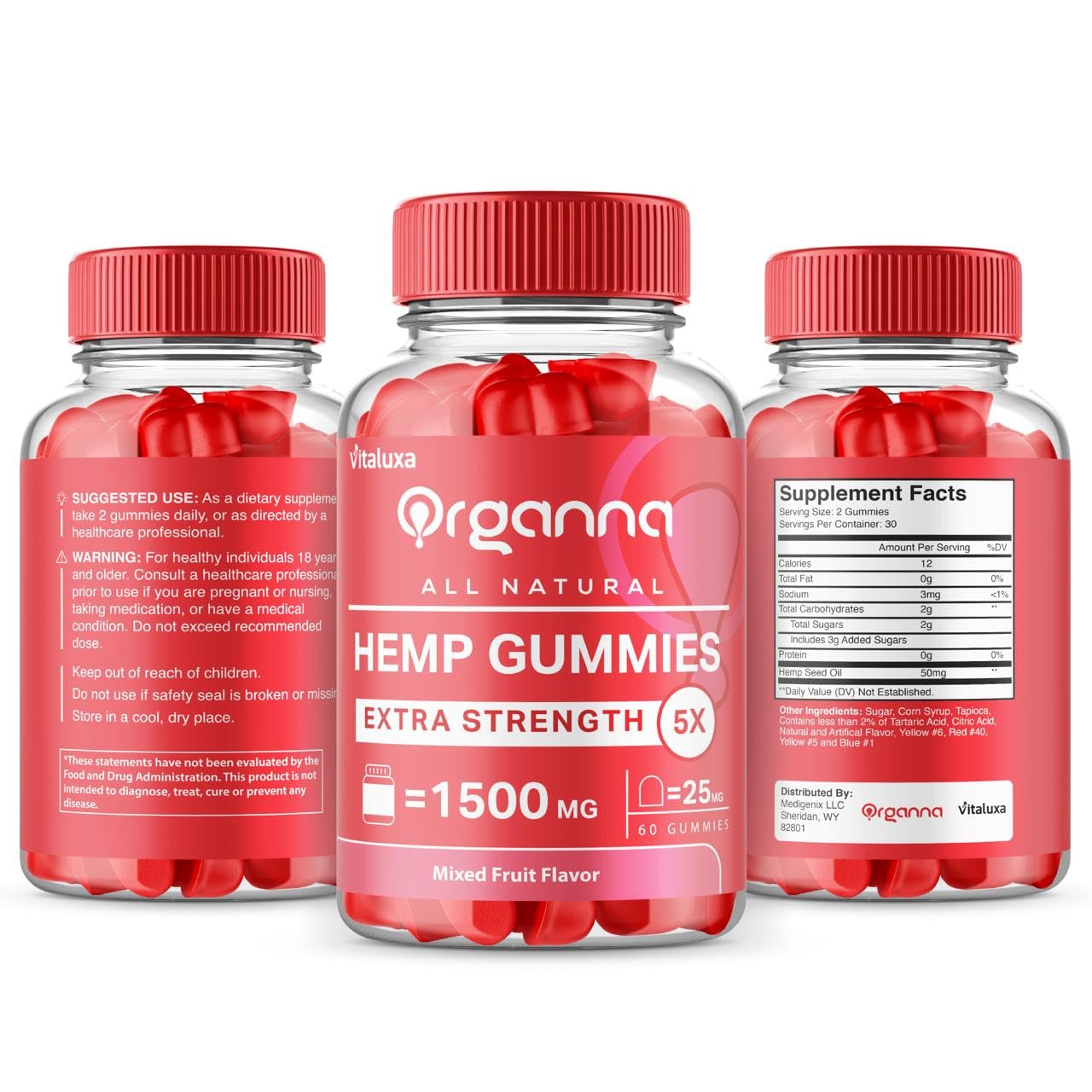 Vitaluxa Organna Gummies 180 Gummies