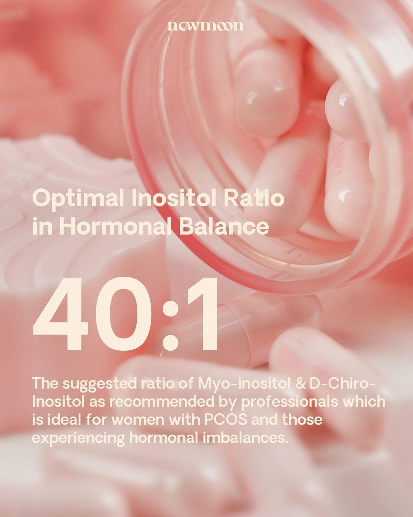 Generic Beauty Milk New Moon Hormo Balance – Myo-Inositol + D-Chiro Inositol Capsules, 30 Count