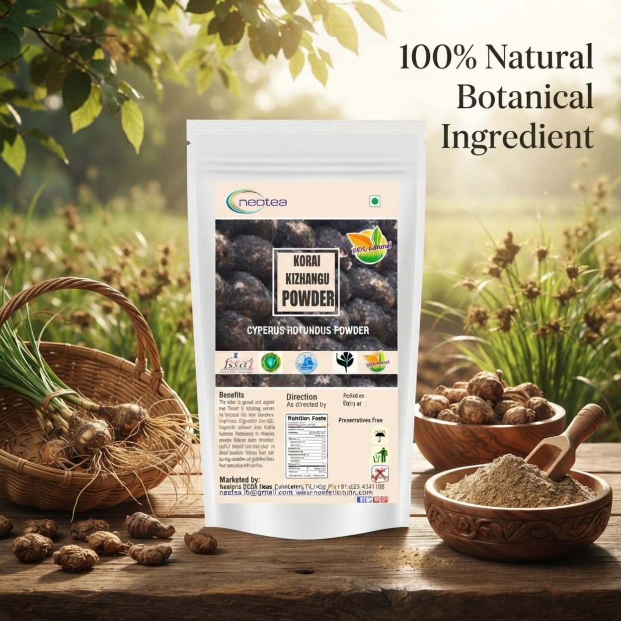 neotea Korai Kizhangu Powder (Cyperus Rotundus) 10.5822