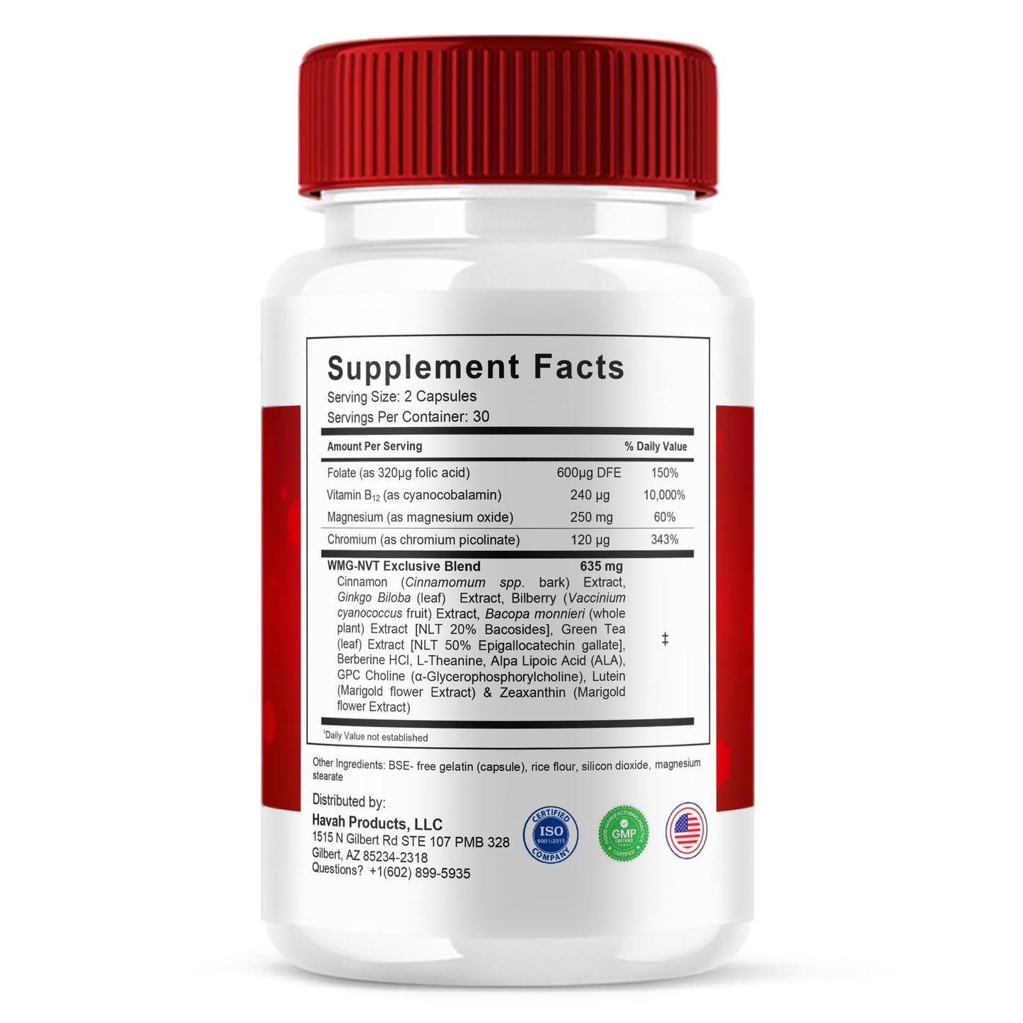 BLUE VIBE GlucoCore Blood Support Capsule, 60 Capsules