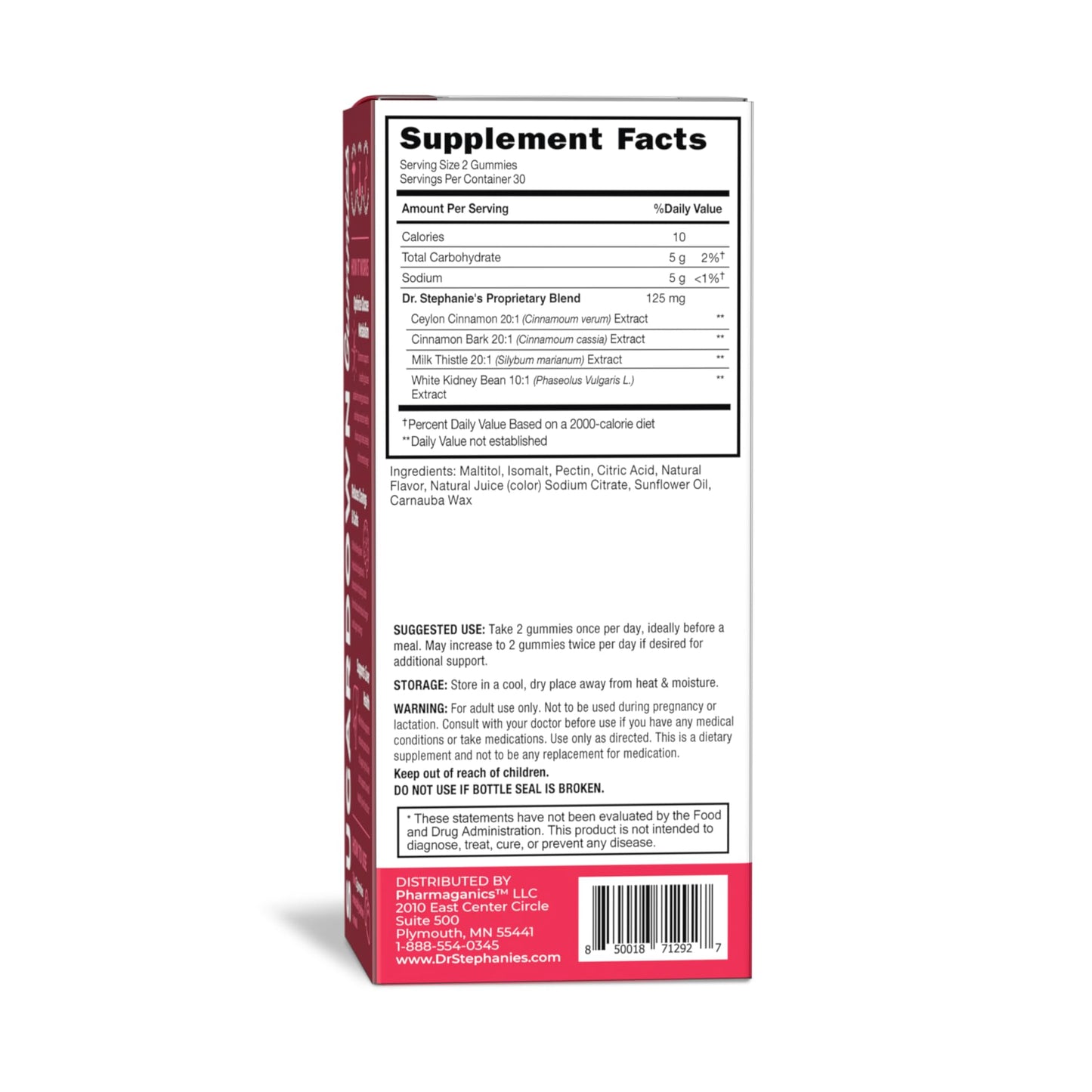 Pharmaganics SugarDown Cinnamon Gummies 1