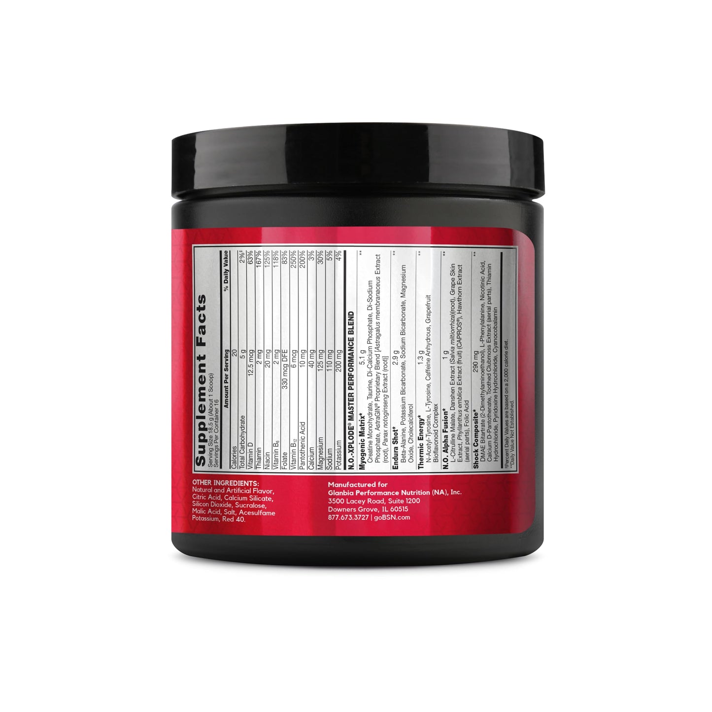 BSN N.O.-XPLODE Pre Workout Powder, 16 Servings, 0.65 Pound