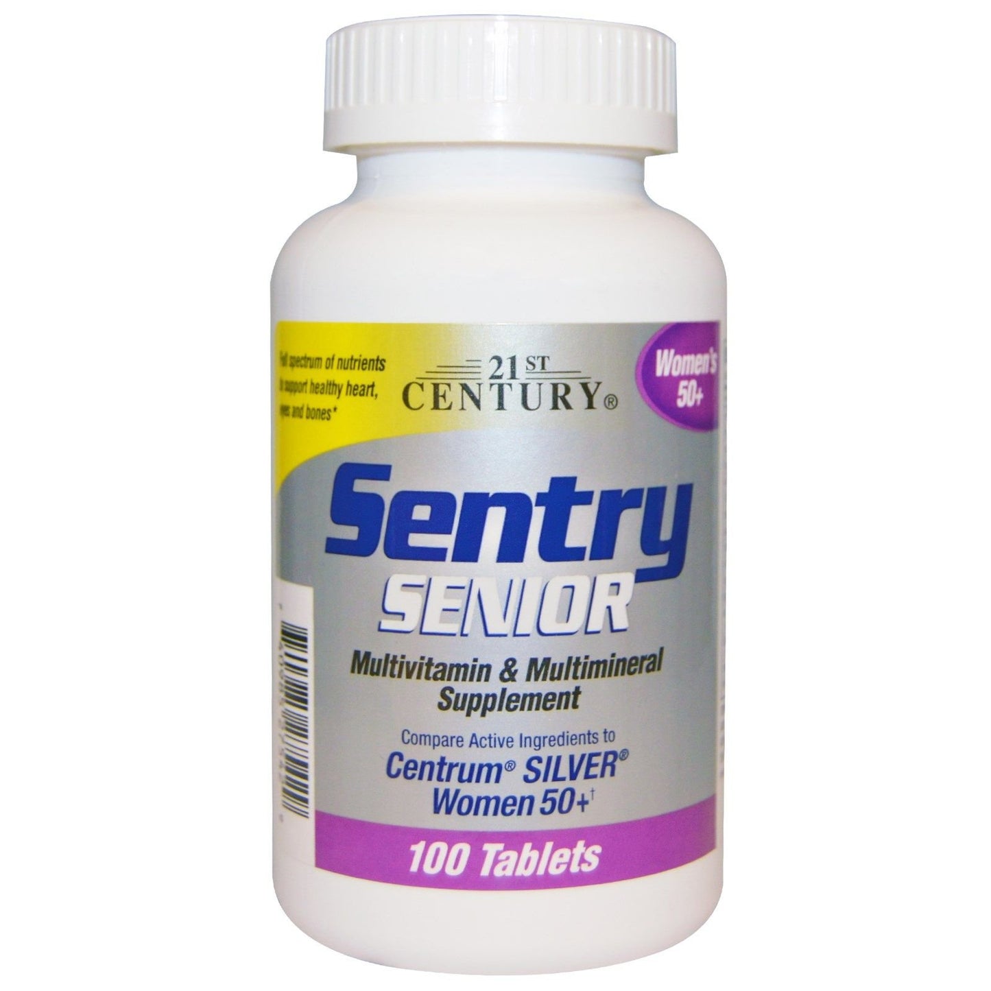 21st Century Sentry Senior Multivitamin & Multimineral Supplement Women's 50+ Tablets, 300 Tablets
