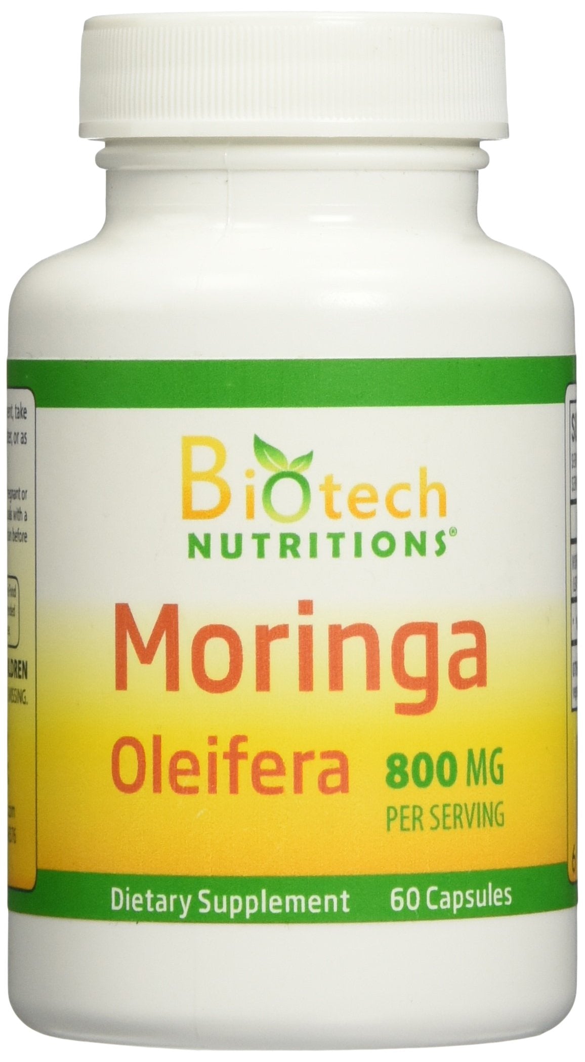 Biotech Nutritions Moringa Oleifera Capsules, 800 mg, 60 Count