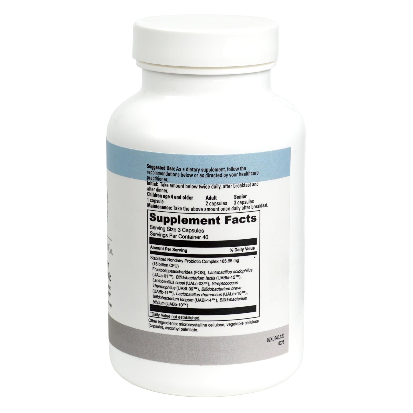 Hampton Distribution Multi-Strain Daily Probiotic Capsule 120 Capsules