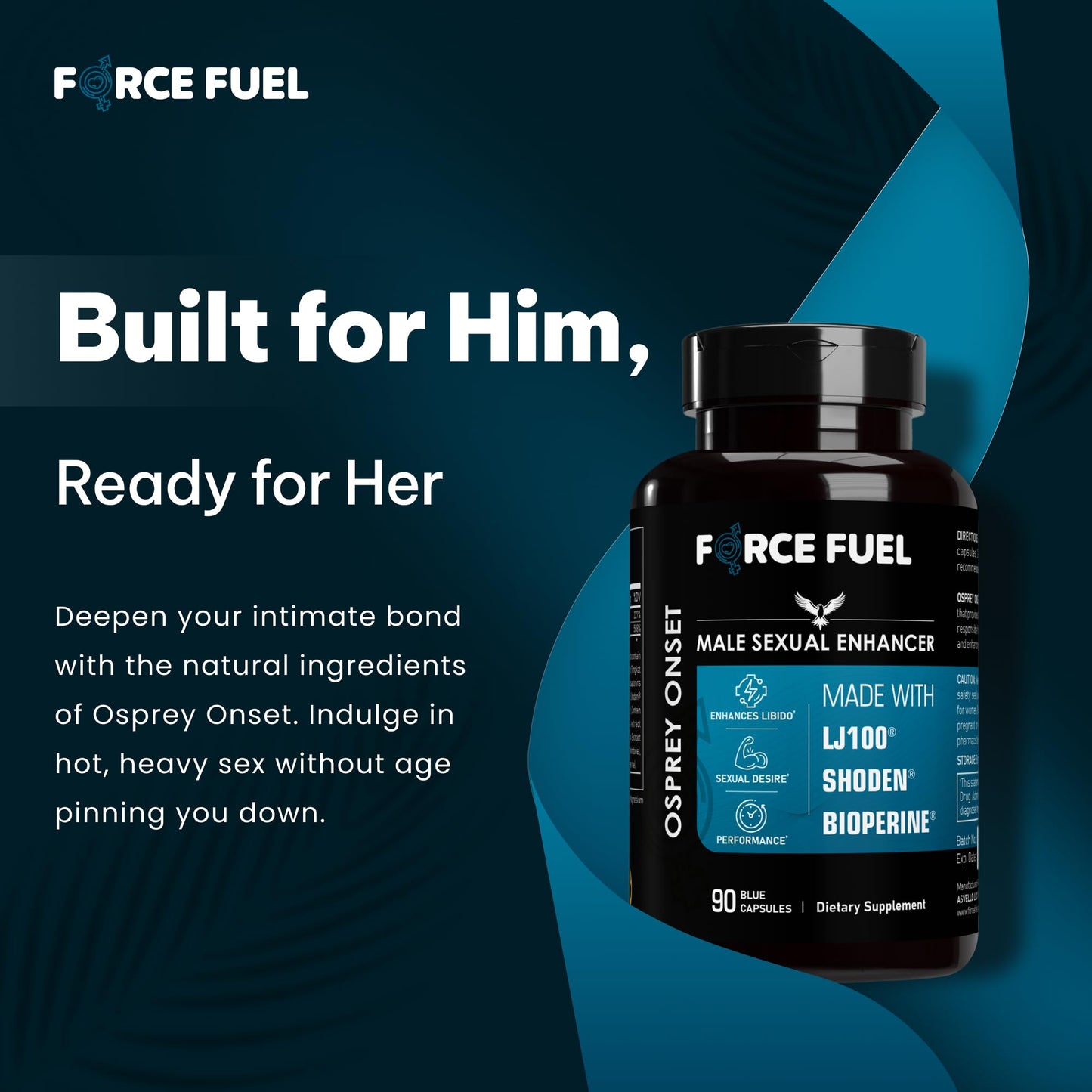 FORCE FUEL Sex Pills for Men Capsule 90 Count