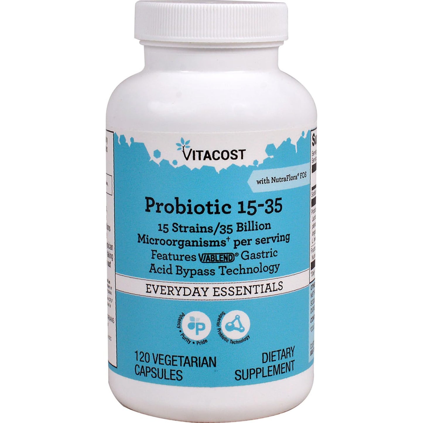 Vitacost Probiotic 15-35 with NutraFlora FOS Capsule 1 Count
