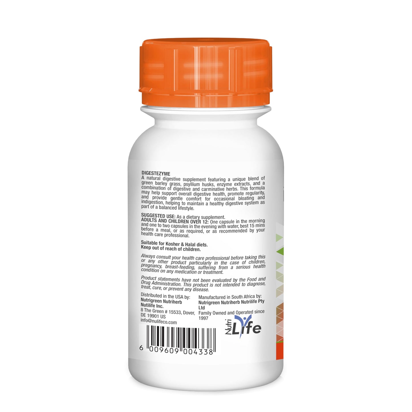 NUTRILYFE Digestezyme 60 Capsules