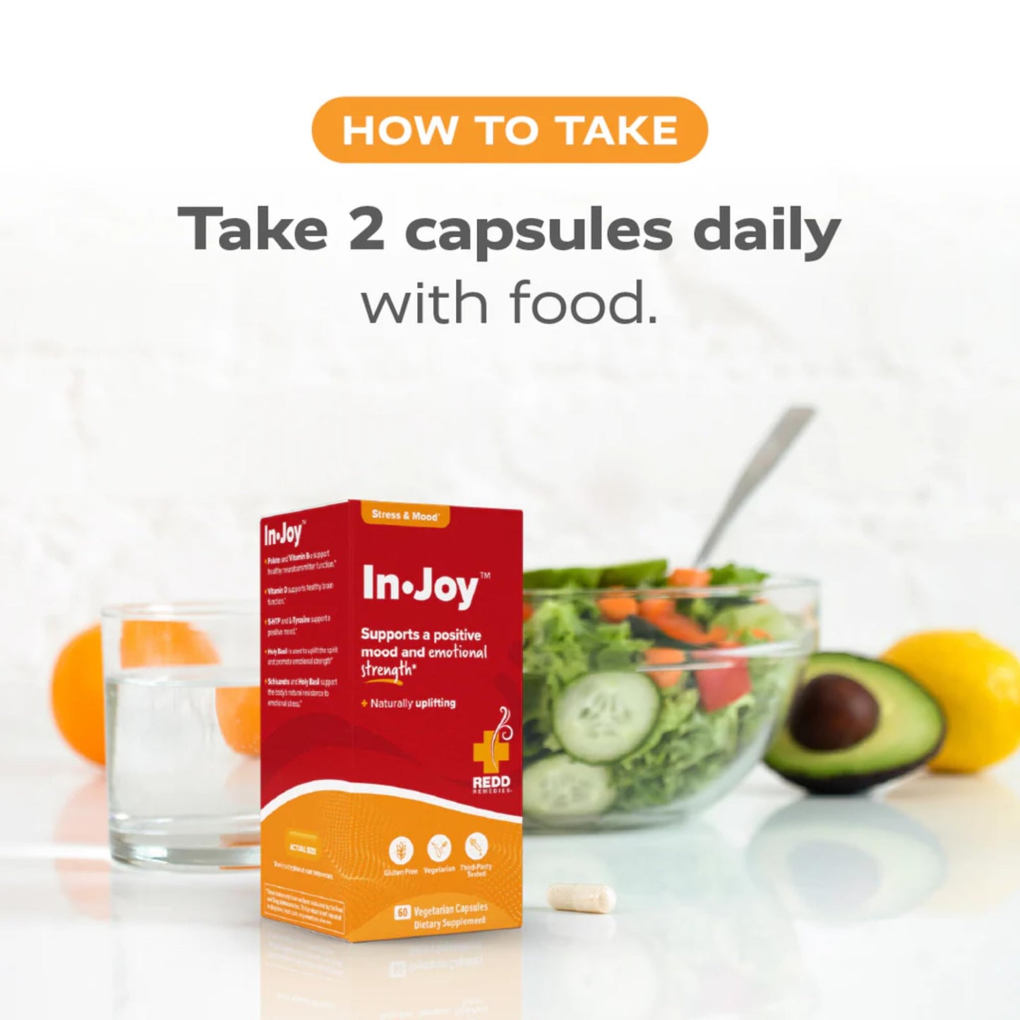 Redd Remedies in Joy Supports a Positive Mood and Emotional Strength, 60 Tablets