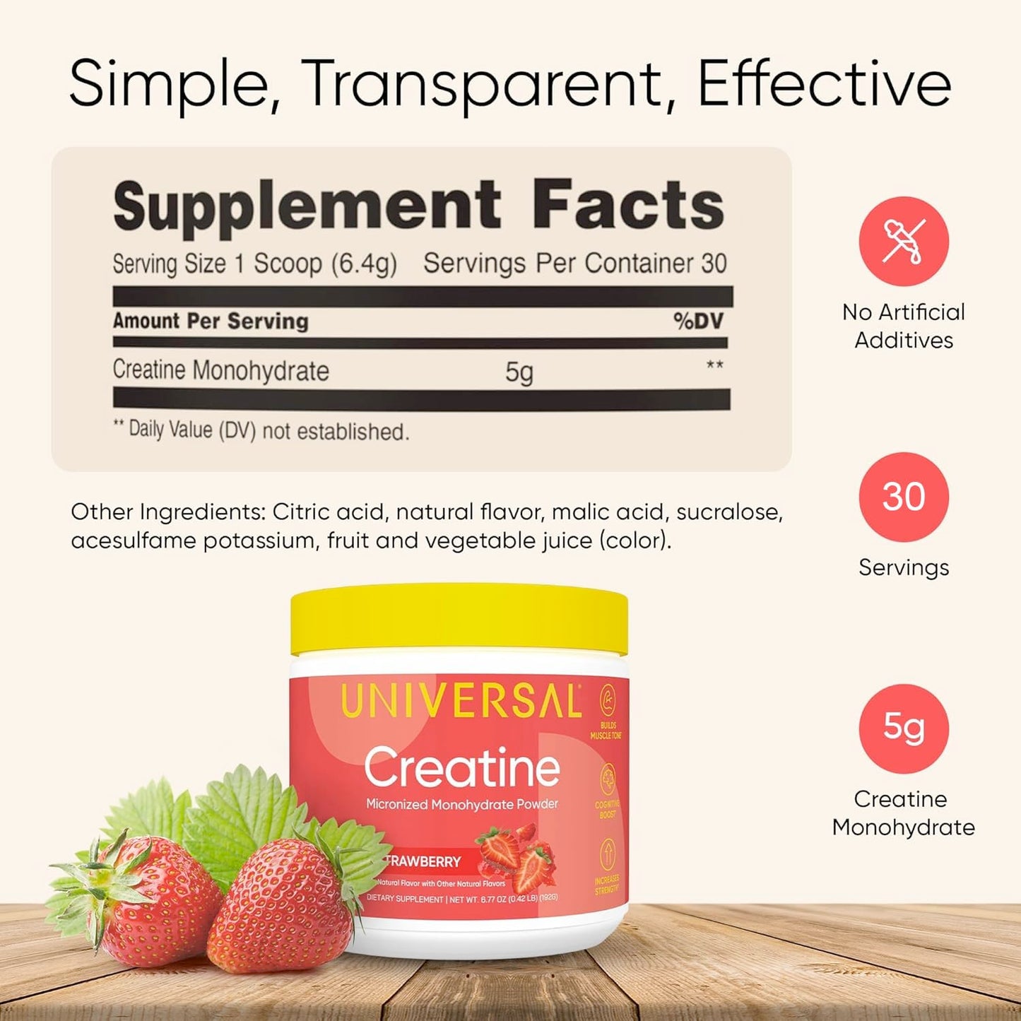 Universal U Creatine Monohydrate Powder 6.77 Ounce